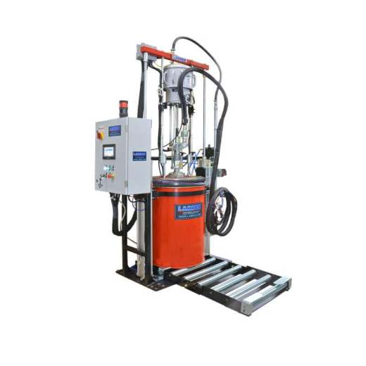 Omega 28:1 - Extrusion Warm Melt Supply System Double Post akışkan transfer ve dozaj uygulamaları için